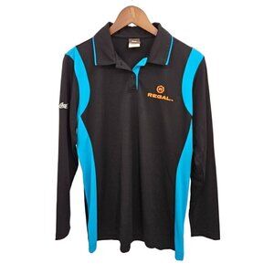 Barco Uniform Shirt Women M 6 8 Regal Cinema Employee Coca Cola Polo Long Sleeve